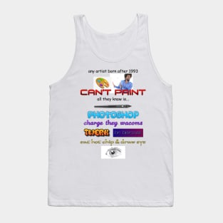 eat hot chip & draw eye Tank Top